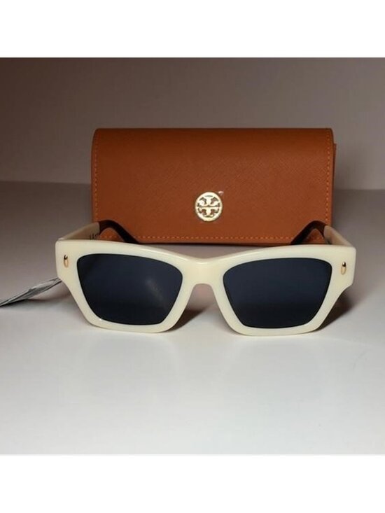 New Authentic Tory Burch TY7169U 1894/80 Cream Sunglasses with Case main image 5